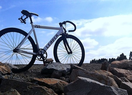 Parked bicycle